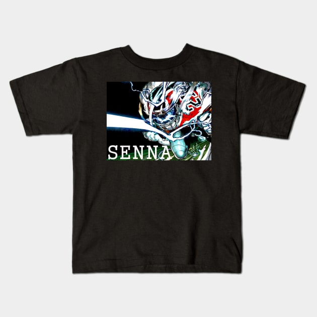 senna cool design Kids T-Shirt by yrb barach